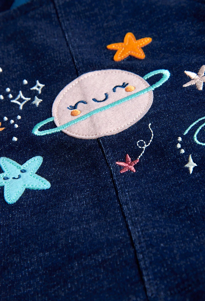 Pack en tricot bi matiere pour bébé fille -BCI