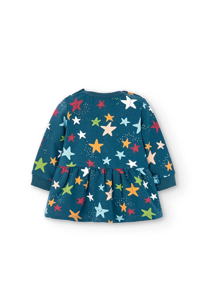 Fleece dress \"stars\" for baby -BCI
