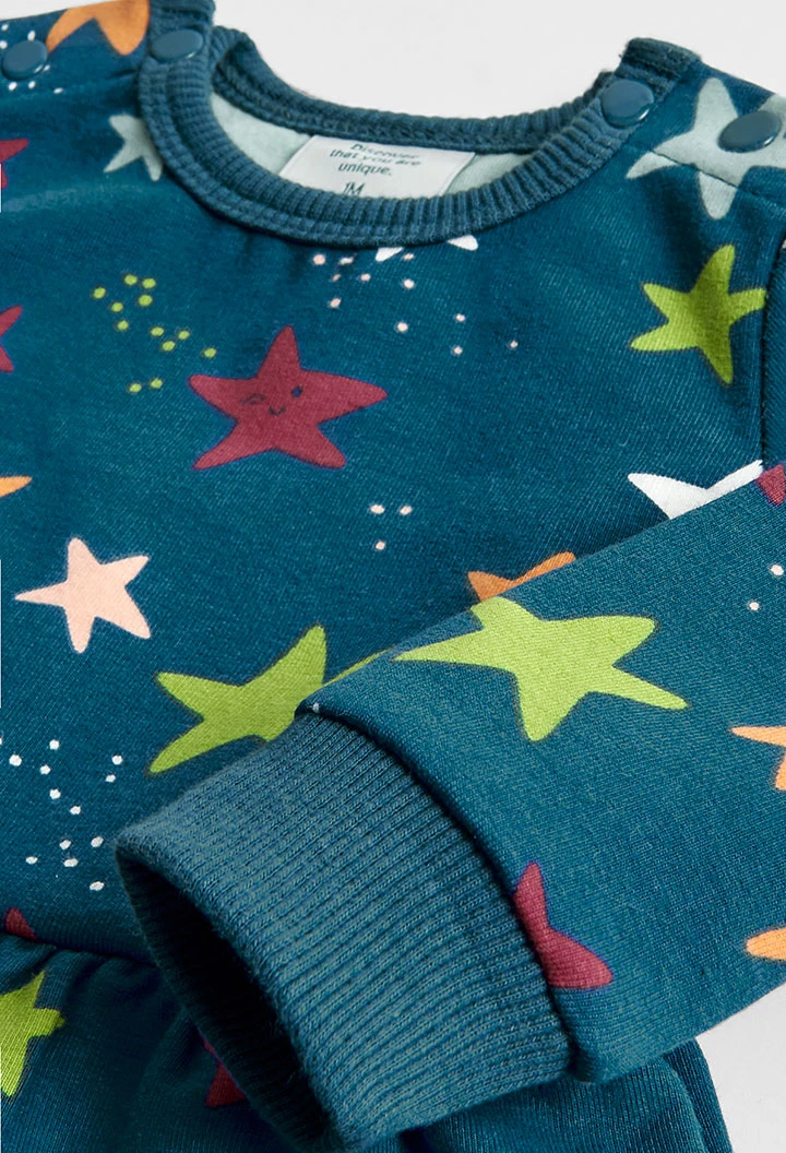 Robe en molleton "étoiles" pour bébé -BCI
