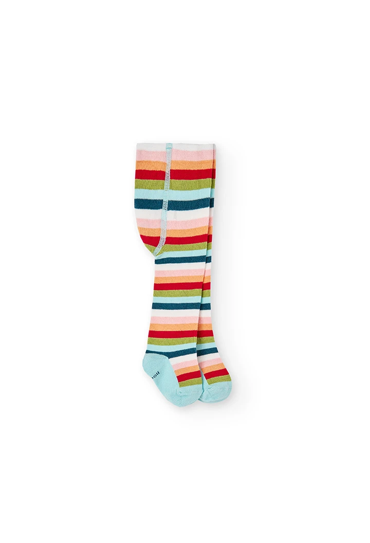 Thick tights striped for baby girl -BCI