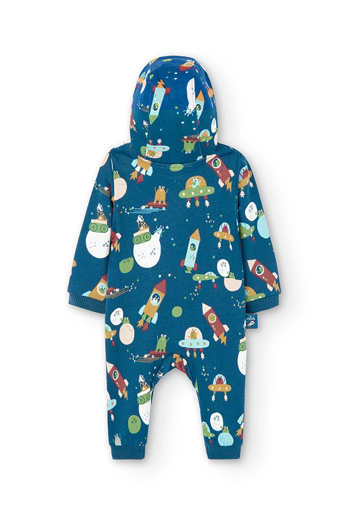 Fleece play suit for baby boy -BCI