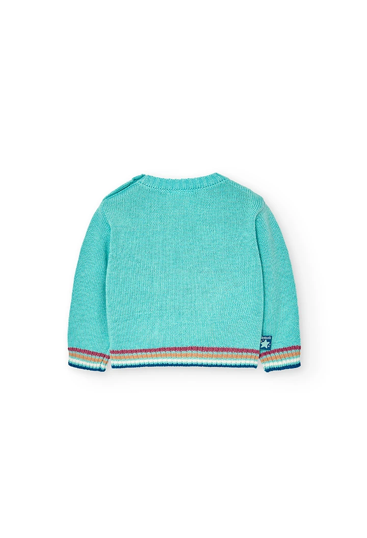 Knitwear pullover for baby boy -BCI