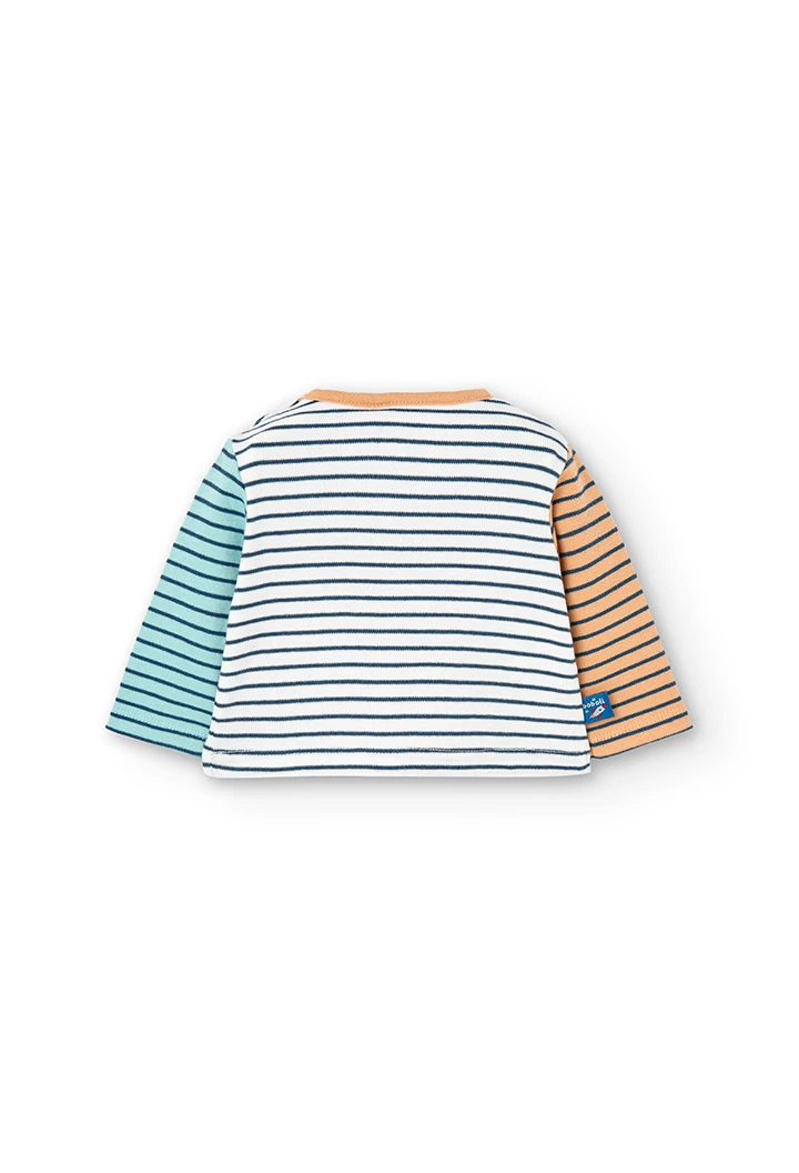 Interlock t-Shirt striped for baby -BCI