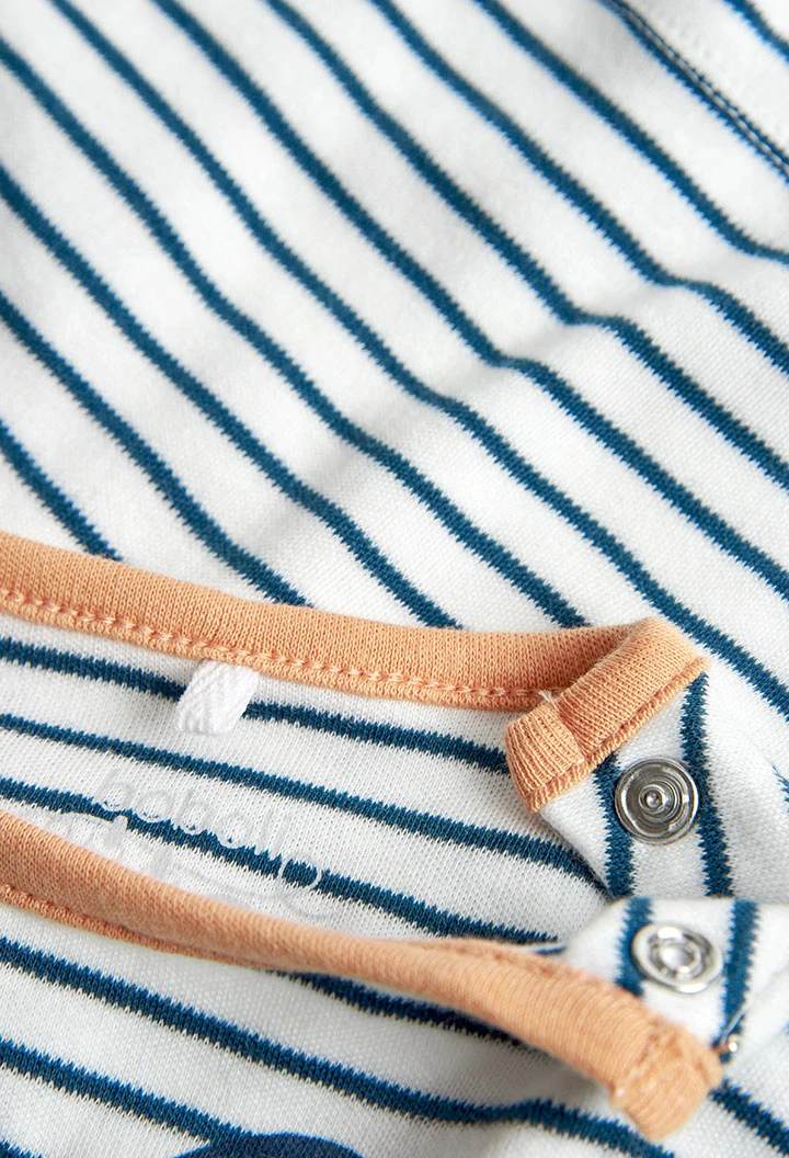 T-Shirt interlock gestreift für baby -BCI