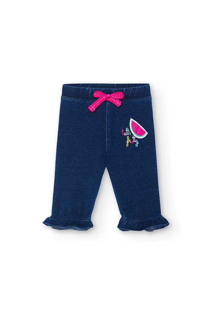 Pack de pour bébé fille en maille combinée rose