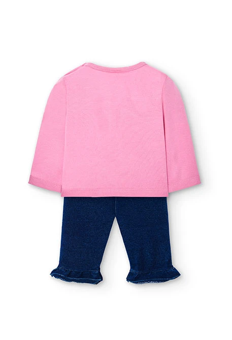 Baby girl's combined knit pack in pink