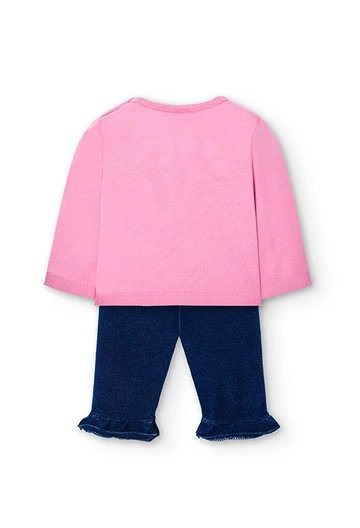 Baby girl\'s combined knit pack in pink