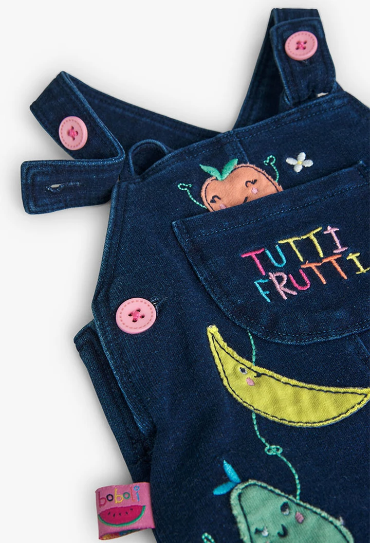 Pack tricoté pour bébé fille en bleu