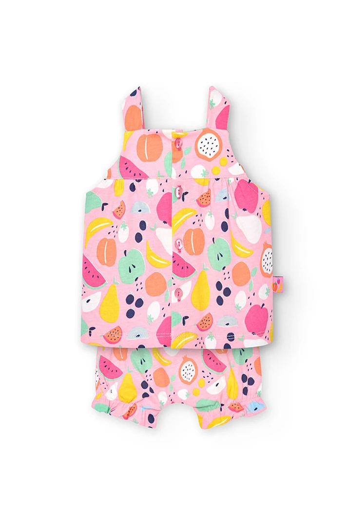 Pack bébé tricoté imprimé fruits