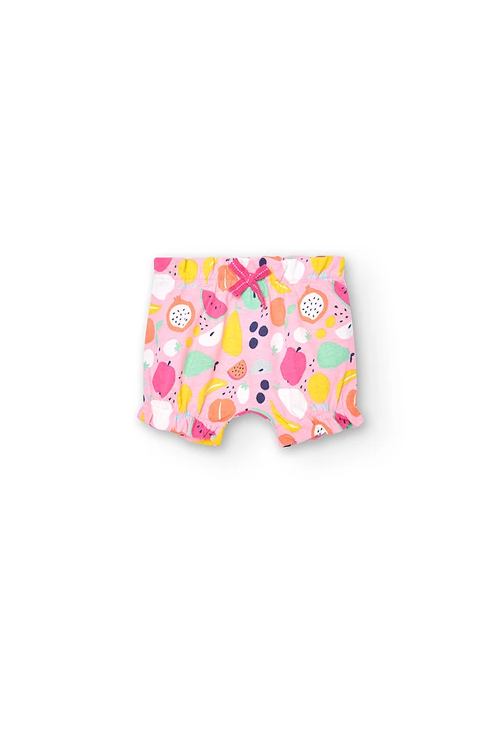 Pack bébé tricoté imprimé fruits