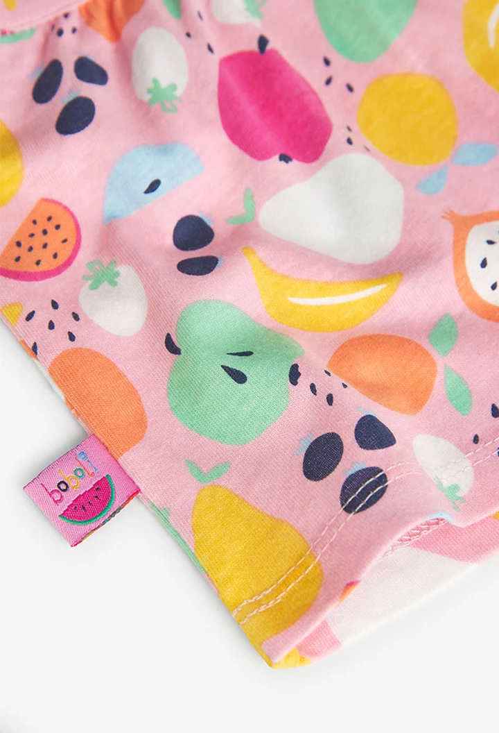 Pack bébé tricoté imprimé fruits