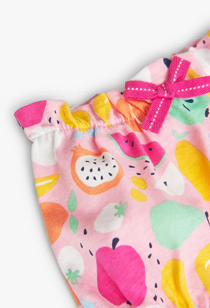 Pack bébé tricoté imprimé fruits