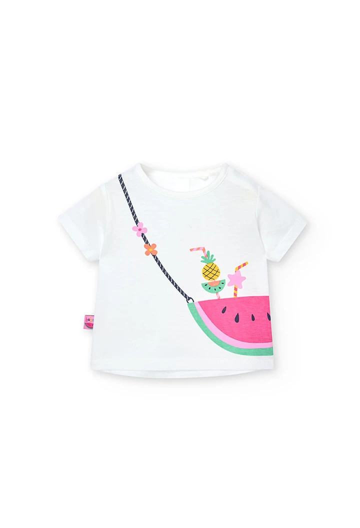 Pack tricoté pour bébé fille en blanc