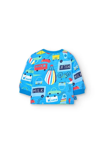 Fleece-Sweatshirt mit Aufdruck für Babies