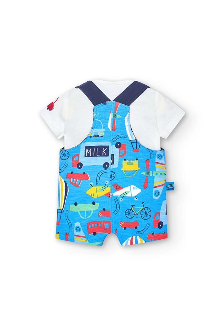 Pack tricoté bébé blanc imprimé