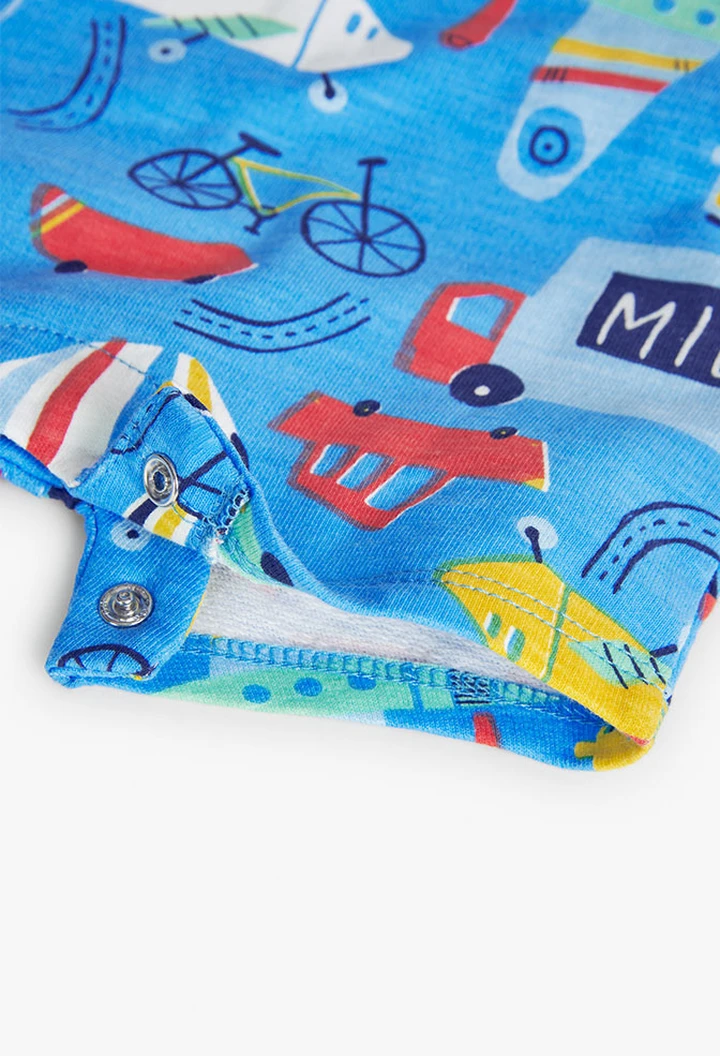Pack tricoté bébé blanc imprimé