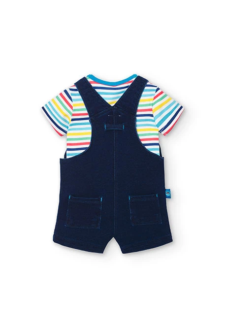Pack tricoté de bébé garçon en bleu