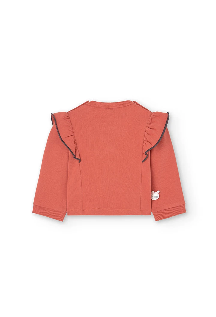 Ensemble de sweat-shirt et leggings pour bébé fille en orange