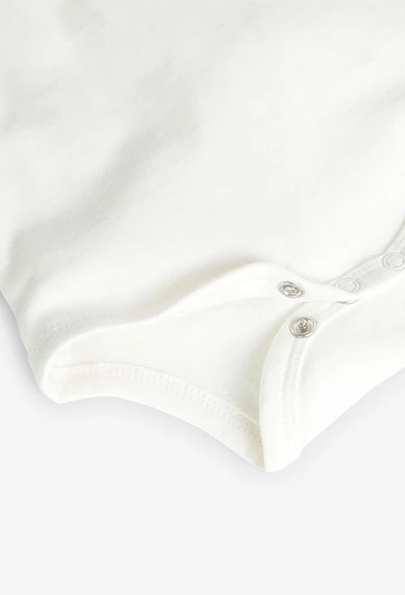 Conjunto de body e pijama para bebé menina em branco