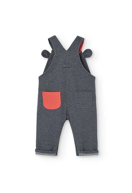 Ensemble de body et salopette en coton pour bébé garçon avec imprimé à rayures