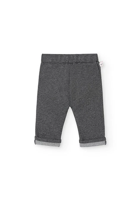 Ensemble de pull et pantalon pour bébé garçon avec imprimé de bordures