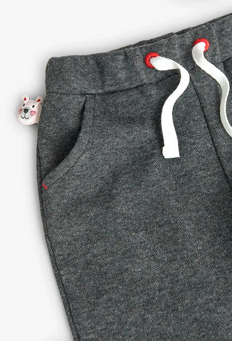 2tlg. Set mit Pullover und Hose für Baby-Jungen mit Bordürenmuster