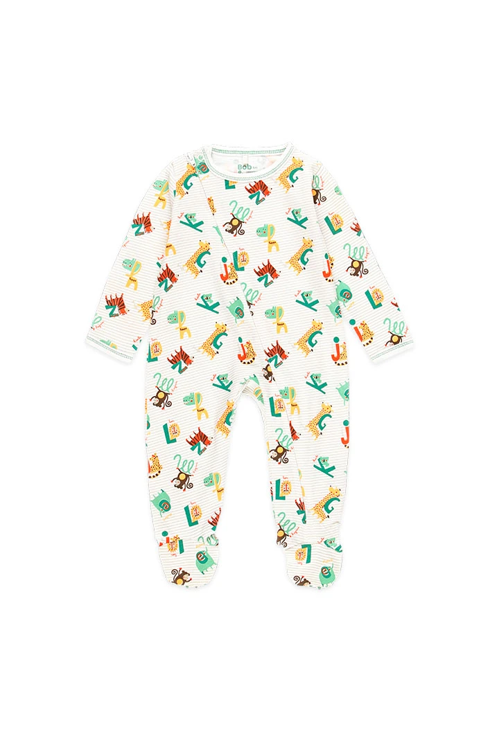 Grenouillère "animaux" pour bébé - organique