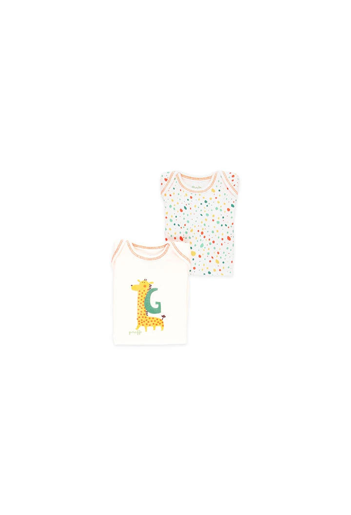 Pack de 2 bodys maille pour bébé - organique