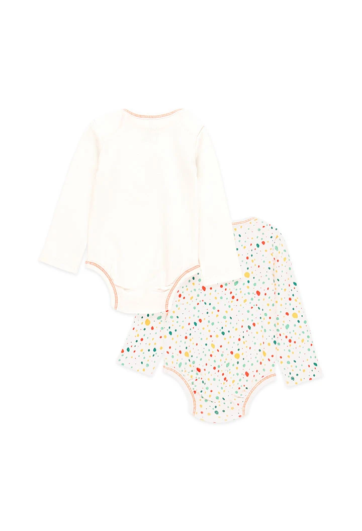 Pack de 2 bodys maille pour bébé - organique