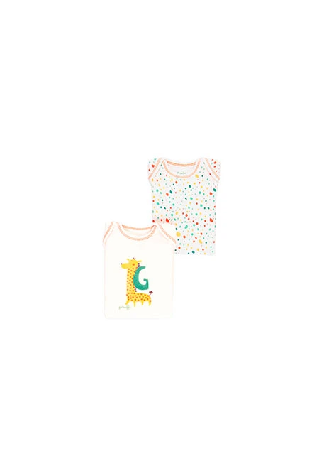 Pack de 2 bodys maille pour bébé - organique