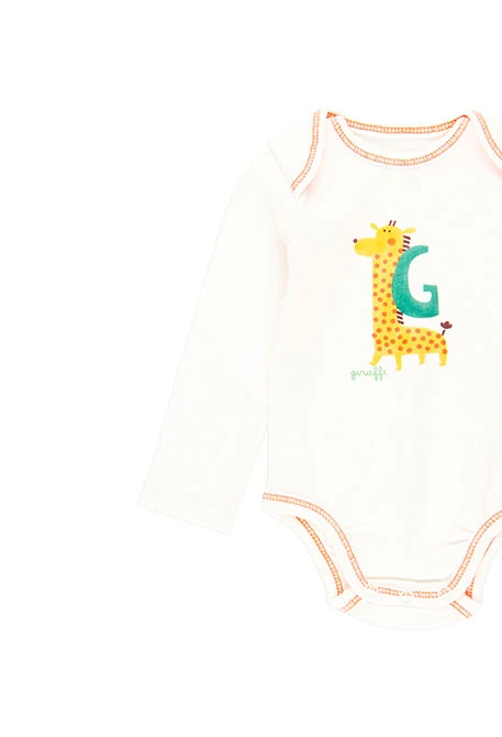 Pack de 2 bodys maille pour bébé - organique