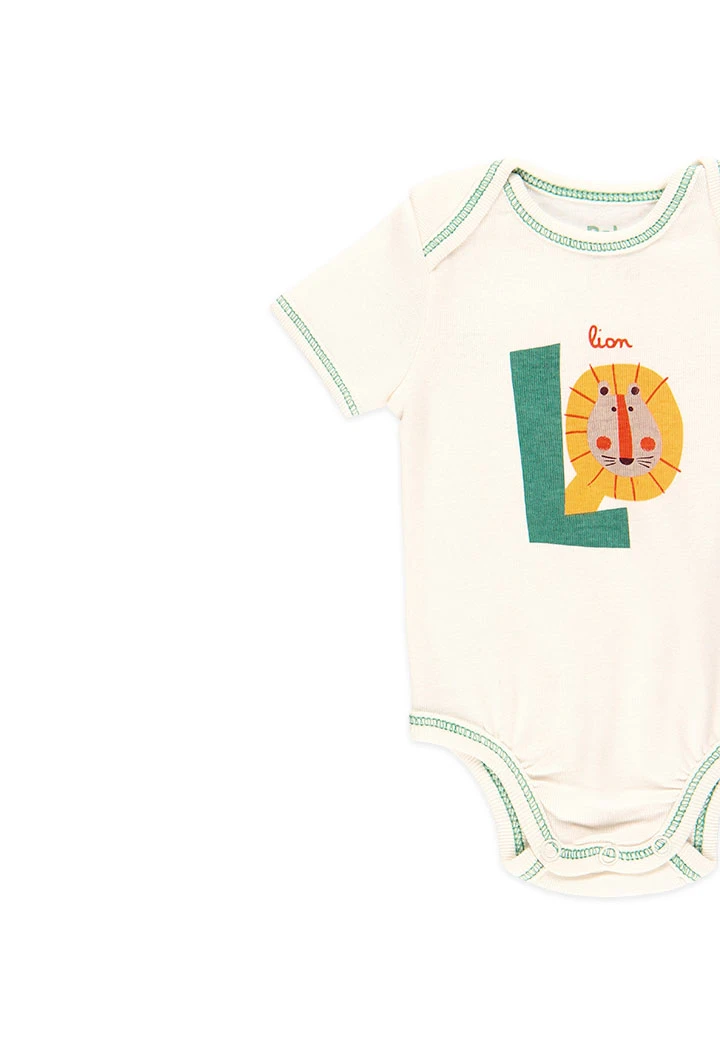 Pack de 2 bodys maille pour bébé - organique