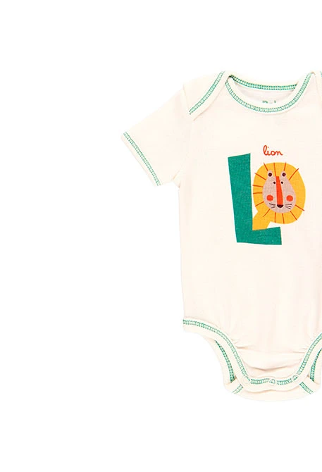 Pack de 2 bodys maille pour bébé - organique
