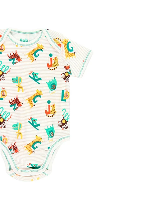 Pack de 2 bodys maille pour bébé - organique