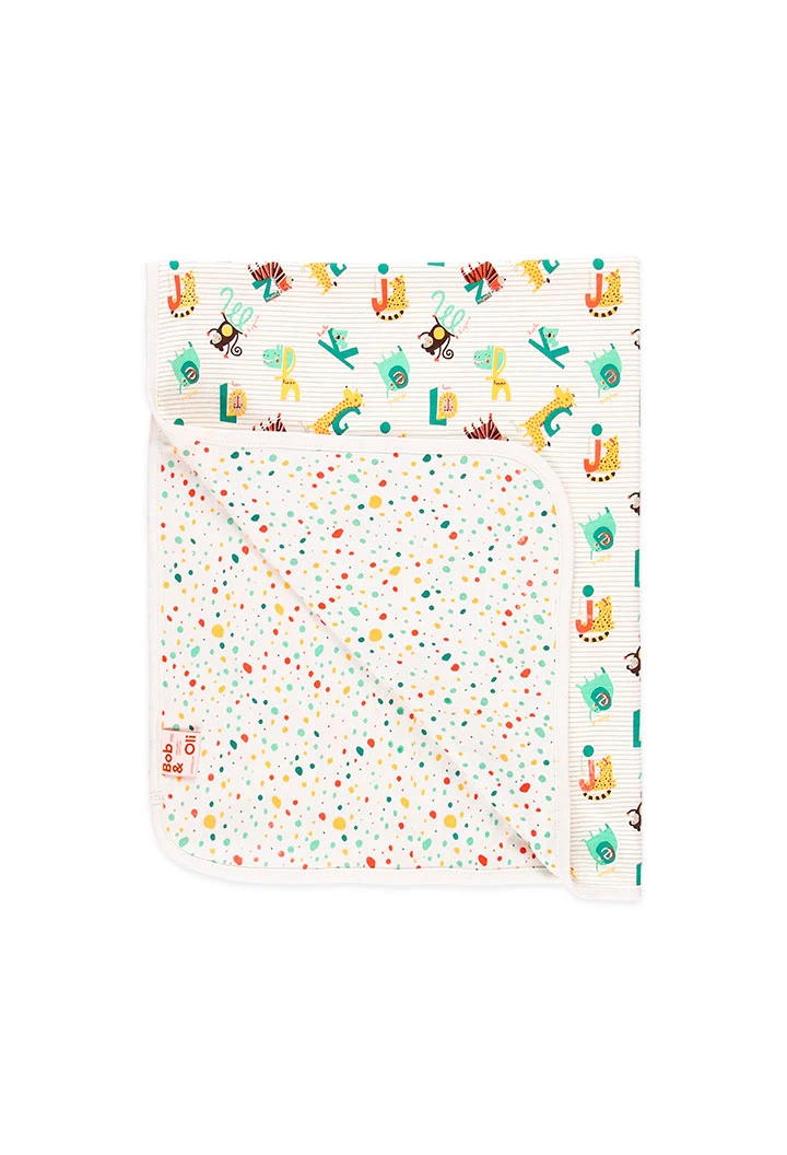 Couverture "animaux" pour bébé - organique