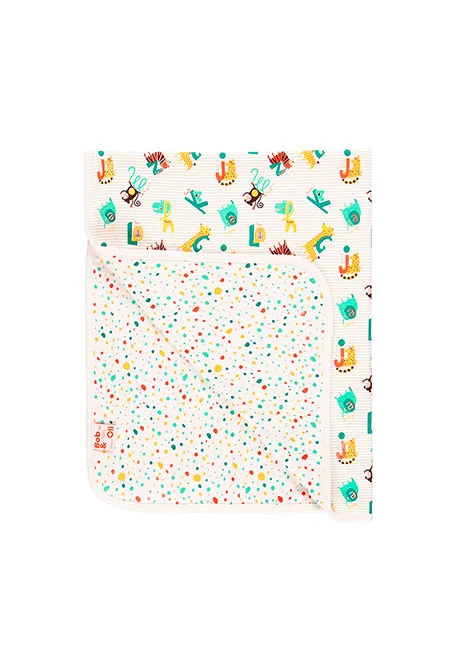 Couverture "animaux" pour bébé - organique