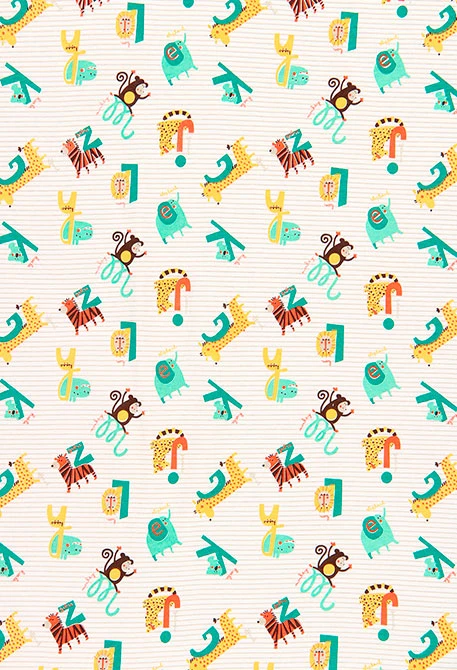 Couverture "animaux" pour bébé - organique