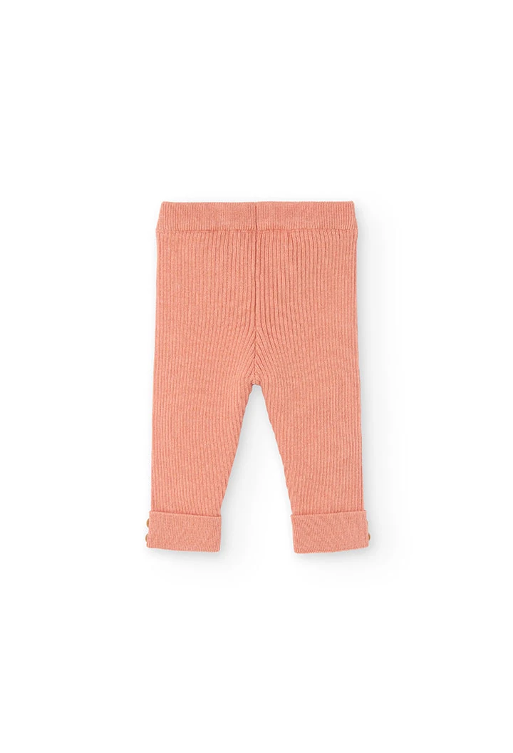 Pink baby leggings