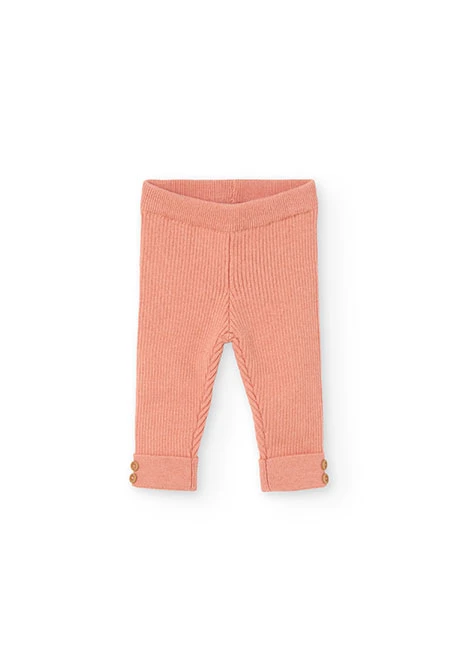 Pink baby leggings