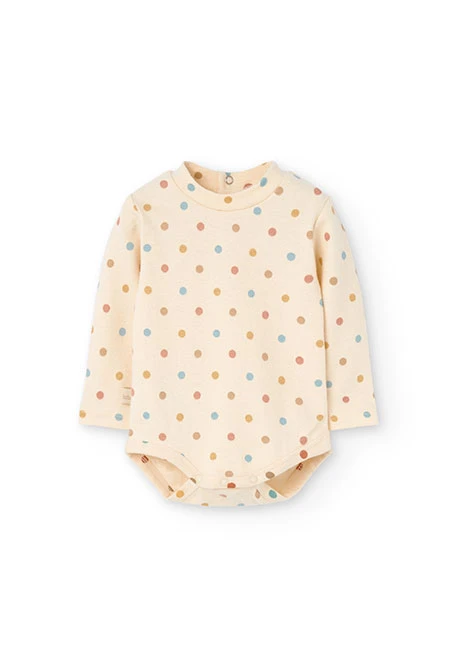 Baby bodysuit with polka dots