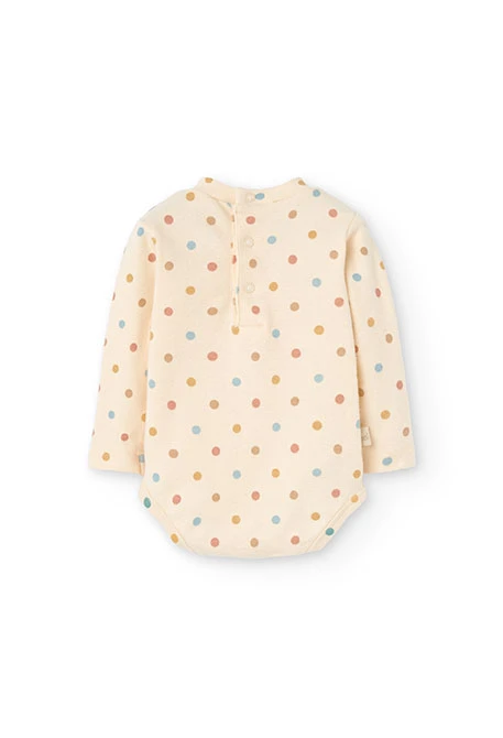 Baby bodysuit with polka dots