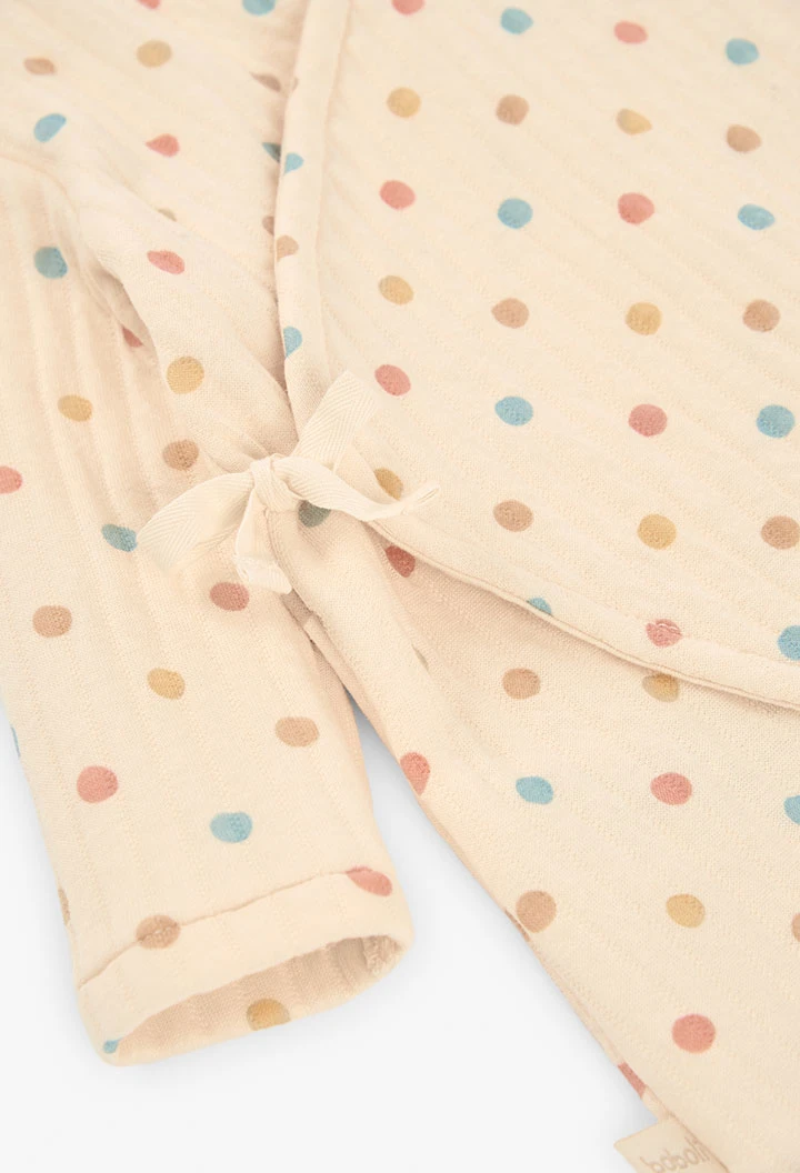 Grenouillère en tricot matelassé pour bébé