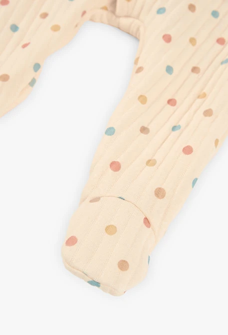 Grenouillère en tricot matelassé pour bébé