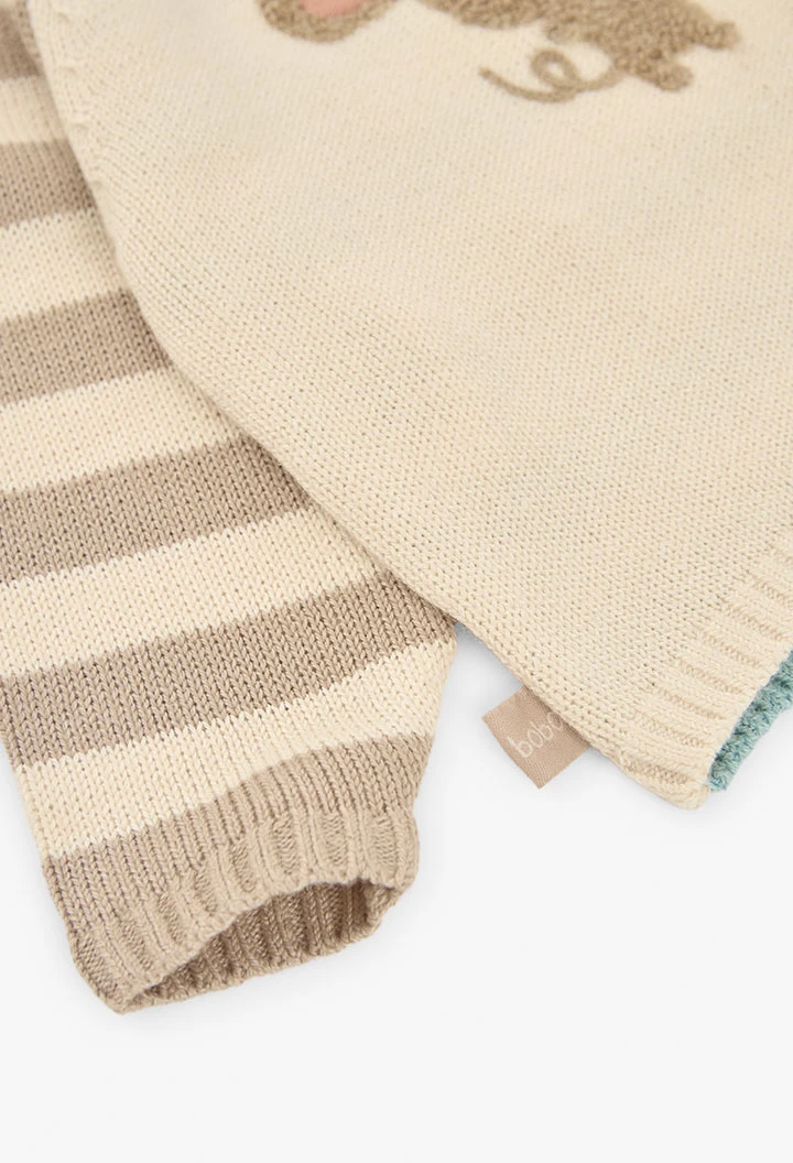 Maglione neonato a righe