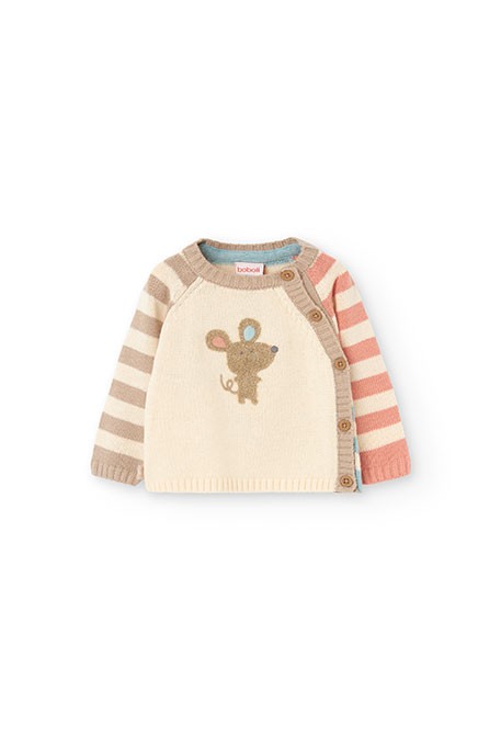 Maglione neonato a righe