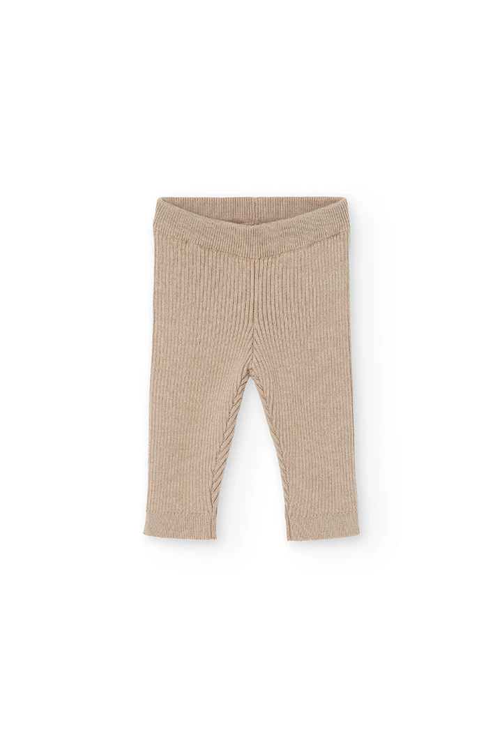 Leggings bébé beige