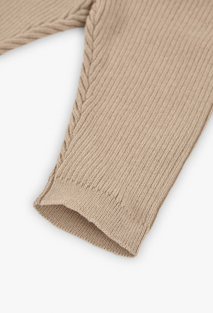 Beige baby leggings