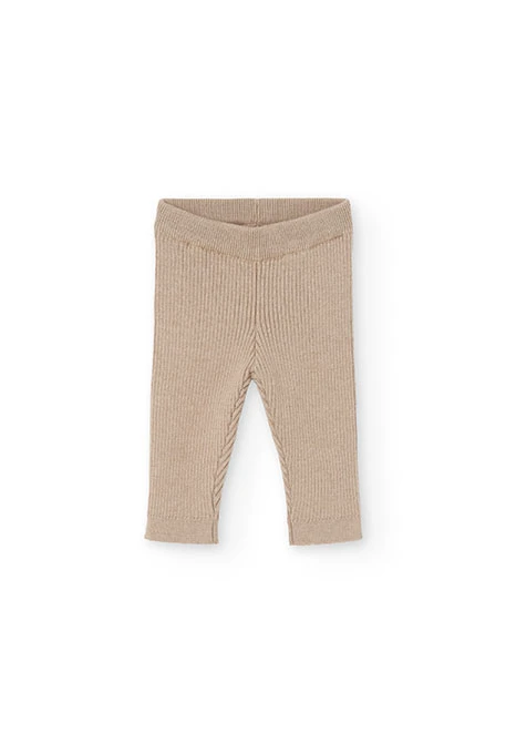 Beige baby leggings