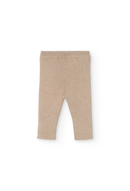 Beige baby leggings