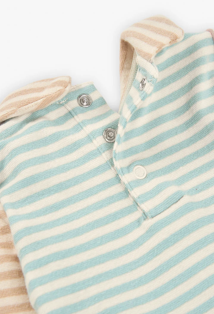 Cream knit baby bodysuit